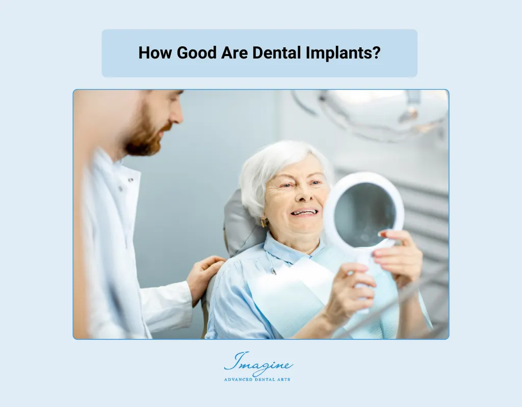 Dental implant placement illustration