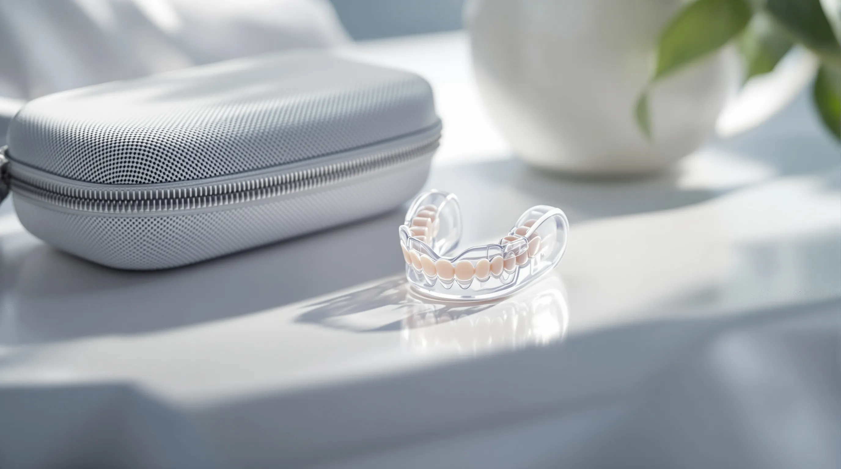 Custom dental oral appliance mandibular advancement device for snoring treatment